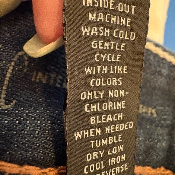 Women's INC Curvy Bootcut Blue Jeans - Picture 4 of 6